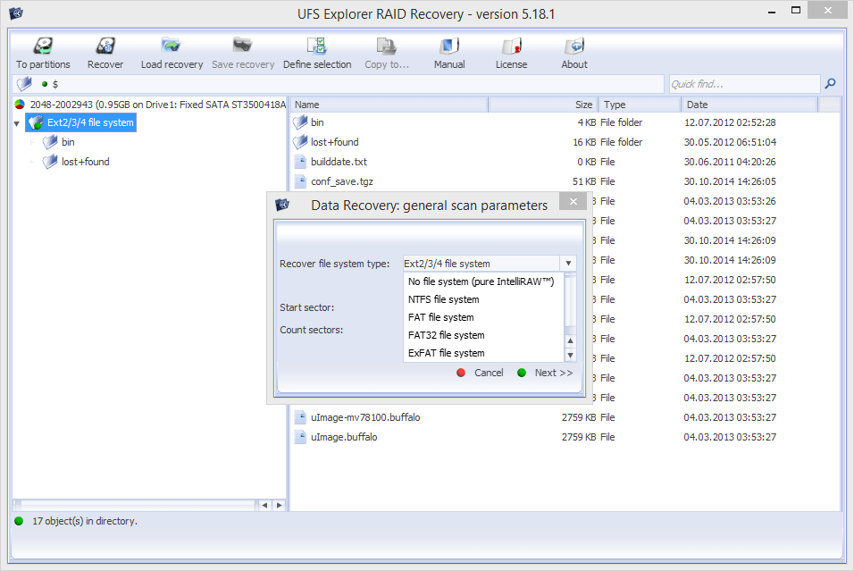 UFS Explorer RAID Recovery (für Windows) Version 5