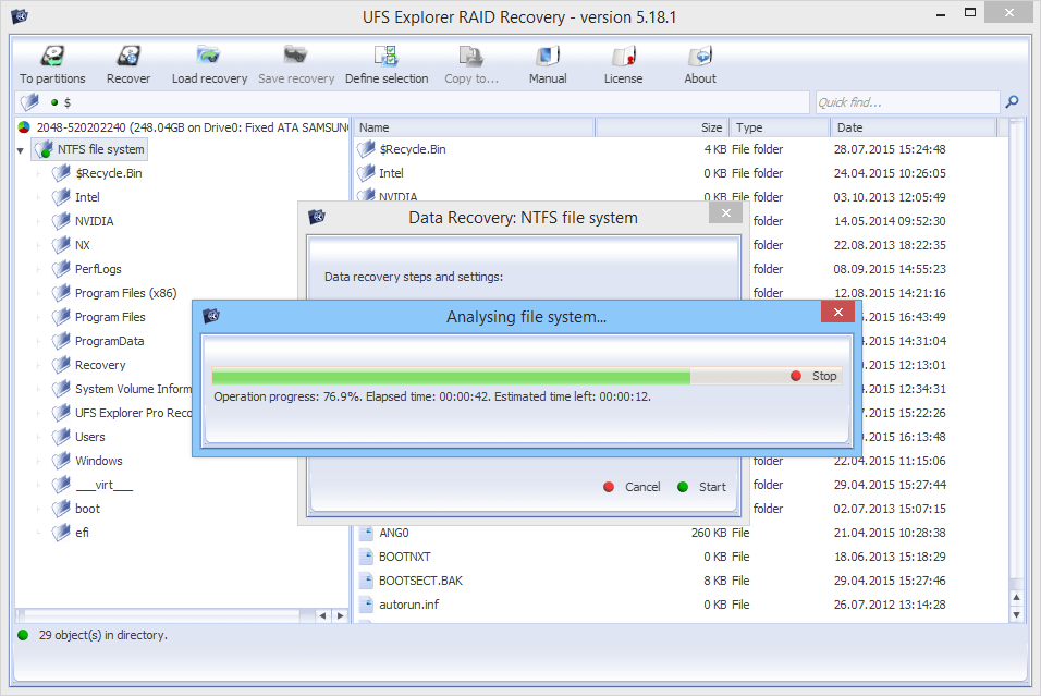 UFS Explorer RAID Recovery (für Windows) Version 5