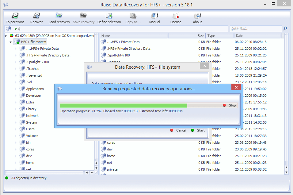 Raise Data Recovery for HFS+ for Windows v. 5