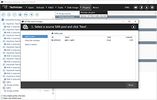 Data recovery plugin for HPE MSA