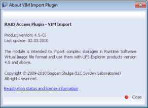 RAID Access Plugin – VIM Import