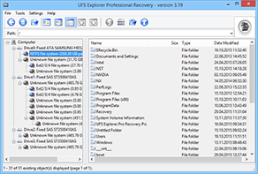 UFS Explorer Professional Recovery
